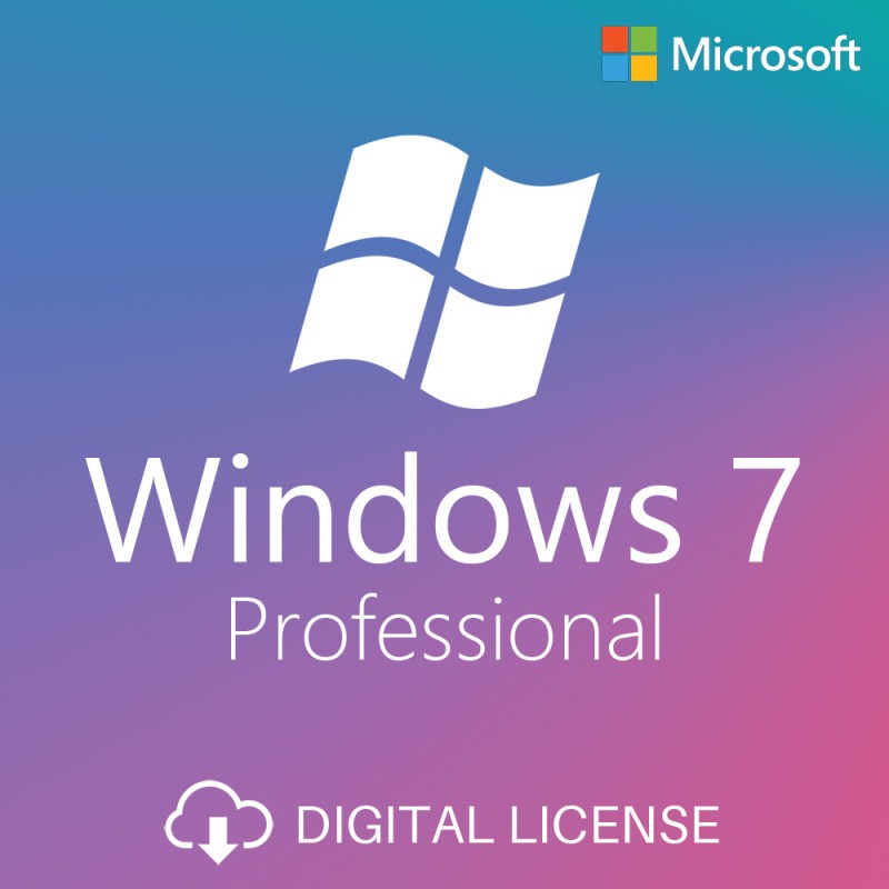 Microsoft Windows 7 Professional, 32/64 bit, OEM, digital license, Global