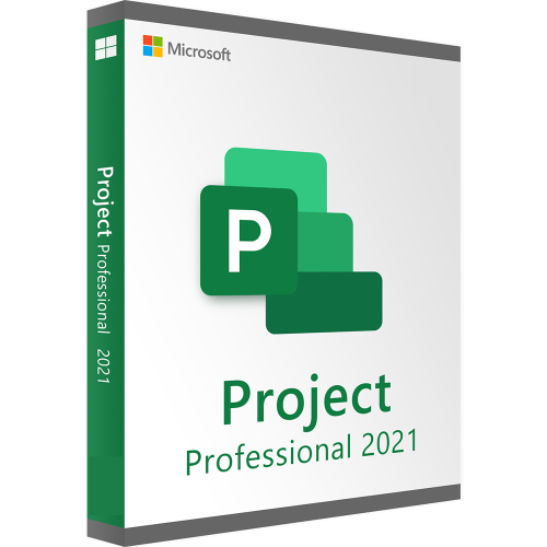 Microsoft Project Professional 2021, PC, 32/64 bit, ISO Retail, digital license, Global