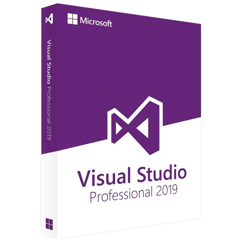 Microsoft Visual Studio Professional 2019, PC, 32/64 bit, ISO Retail, digital license, Global