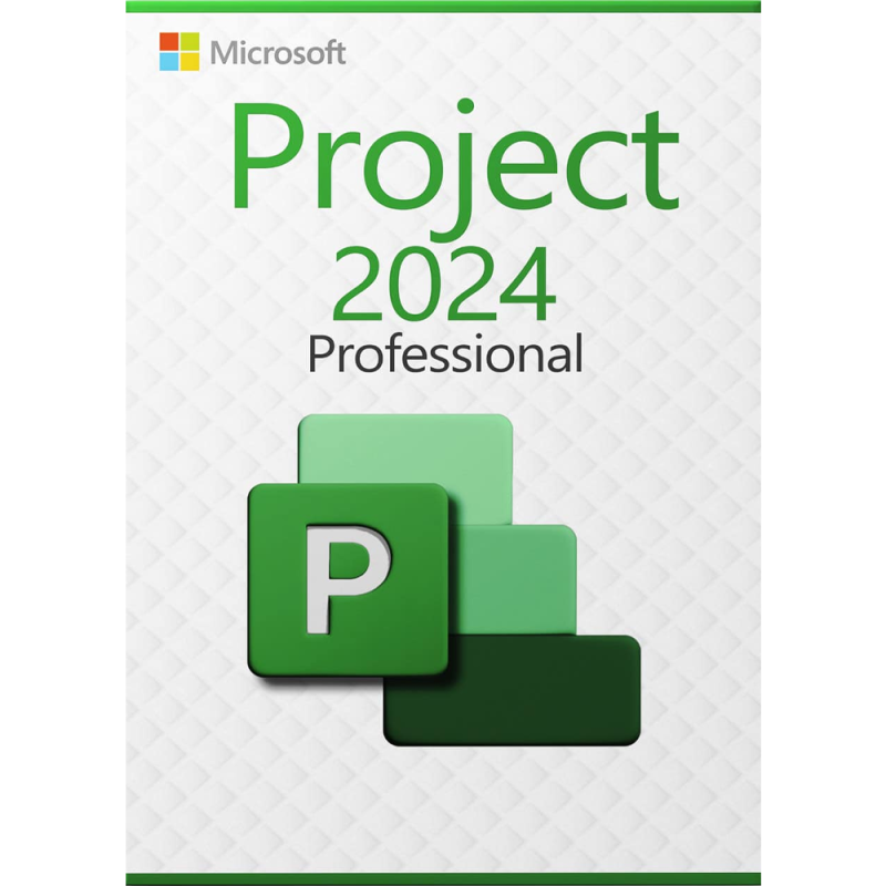 Microsoft Project Professional 2024, PC, 64 bit, Bind, digital license, Global