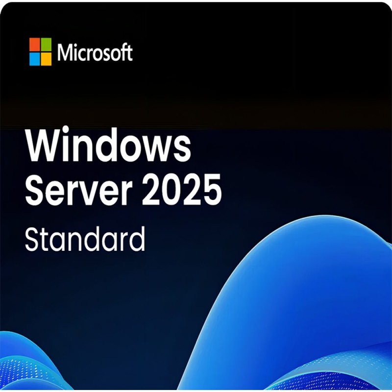 Microsoft Windows Server 2025 Standard, PC, 16 core, digital license, Global
