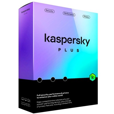 Kaspersky Plus, 1 year, 1 device, Windows/MacOS/Android/iOS, digital license, Global