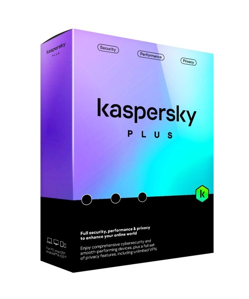 Kaspersky Plus, 1 year, 1 device, Windows/MacOS/Android/iOS, digital license, Global