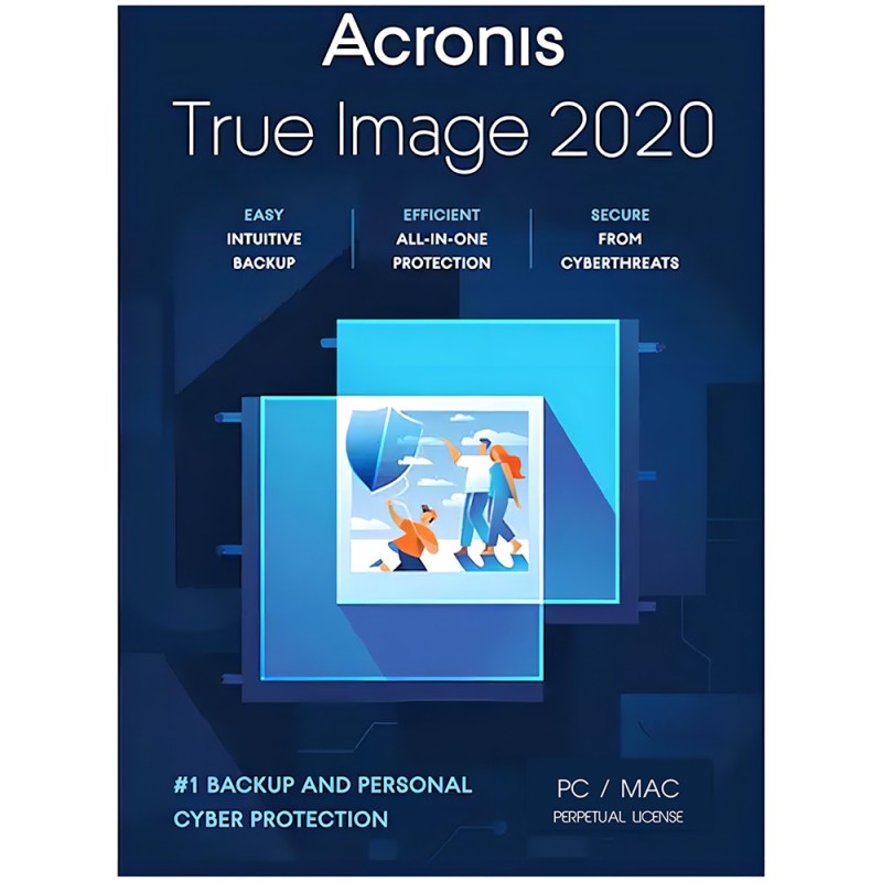 Acronis True Image 2020, Windows/MacOS, 1 device, digital license, Global
