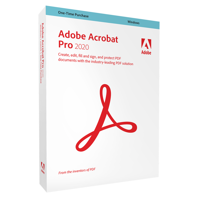 Adobe Acrobat Pro 2020, 32/64 bit, Windows, 1 device, digital license, Global